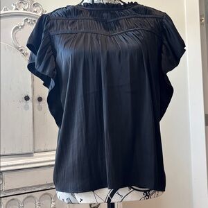 Joie Black Ruffled Women's Blouse